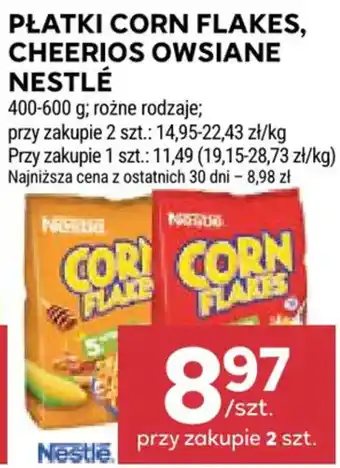Stokrotka Płatki Corn Flakes, Cheerios Owsiane Nestlé oferta