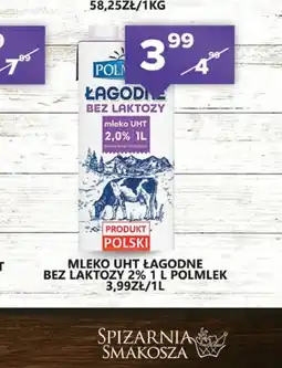 Spiżarnia Smakosza Mleko bez laktozy Polmlek oferta