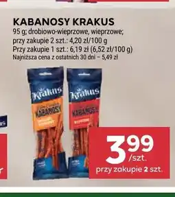 Stokrotka Kabanosy drobiowo-wieprzowe Krakus oferta