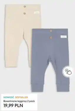 Sinsay Legginsy bawełniane Newborn 2-pak oferta