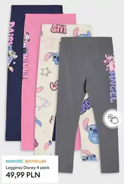 Sinsay Legginsy dziecięce Disney 4-pak oferta
