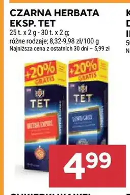 Stokrotka Czarna herbata ekspresowa TET British Empire oferta