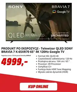 Media Markt Telewizor QLED Sony Bravia 7 65 oferta