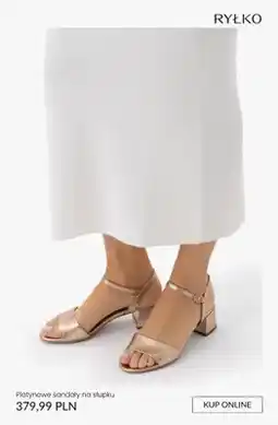 Ryłko Sandały na słupku Ryłko platynowe oferta