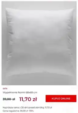 Home&You Wypełnienie poduszki Normi home&you 68x68 cm oferta