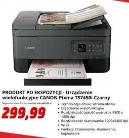 Media Markt Urządzenie wielofunkcyjne Canon Pixma TS7450i Czarny oferta