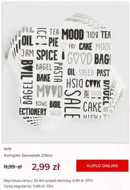 Home&You Serwetki papierowe Komplet Zifero home&you oferta