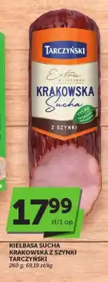 ABC Kiełbasa sucha krakowska z szynki Tarczyński Extra oferta