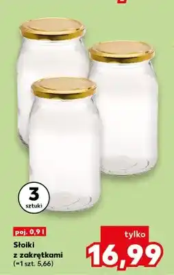 Kaufland Słoiki z zakrętkami 3-pak oferta