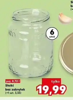Kaufland Słoiki bez zakrętek 0,72 l 6-pak oferta