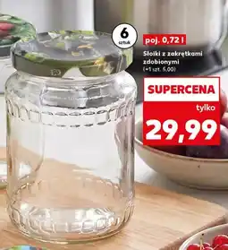 Kaufland Słoiki z zakrętkami zdobionymi 6-pak oferta