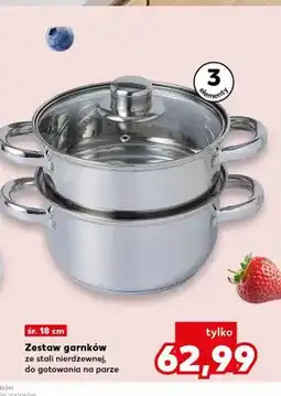Kaufland Zestaw garnków do gotowania na parze oferta