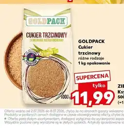 Kaufland Cukier trzcinowy demerara nierafinowany Goldpack oferta