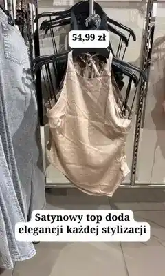 H&M Satynowy top oferta