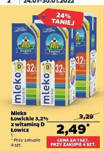 Netto Mleko 3.2 % z witaminą d 1 KART 1 L oferta