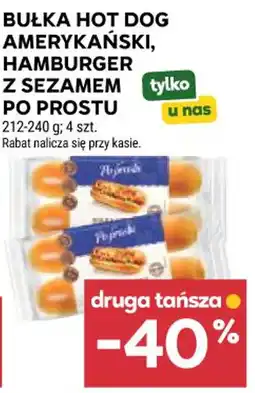 Stokrotka Market Bułka Hot Dog Amerykański, Hamburger z sezamem Po Prostу oferta