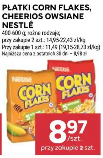 Stokrotka Market Płatki Corn Flakes, Cheerios Owsiane Nestlé oferta