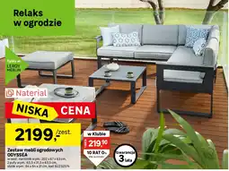 Leroy Merlin Zestaw mebli ogrodowych odyssea oferta