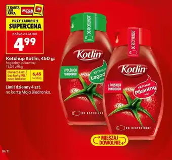 Biedronka Ketchup Kotlin oferta