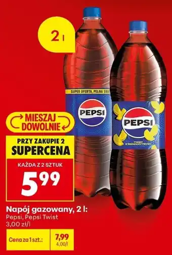 Biedronka Napój gazowany Pepsi Twist oferta