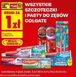 Biedronka Szczoteczki do zębów i pasty do zębów Colgate oferta