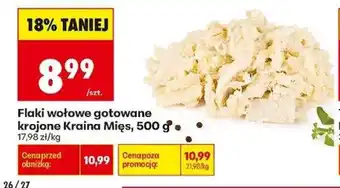 Biedronka Flaki wołowe gotowane krojone Kraina Mięs oferta