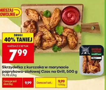 Biedronka Skrzydełka z kurczaka w marynacie paprykowo-ziołowej Czas na Grill oferta
