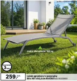 Leroy Merlin Leżak ogrodowy 4-pozycyjny oferta