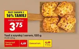 Biedronka Tost z szynką i serem oferta
