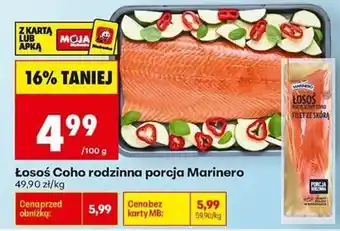 Biedronka Łosoś Coho rodzinna porcja Marinero oferta