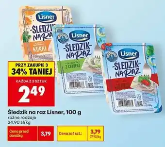 Biedronka Śledzik na raz Lisner oferta