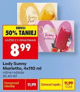 Biedronka Lody Sunny Marletto oferta