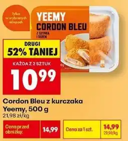 Biedronka Cordon Bleu z kurczaka Yeemy oferta