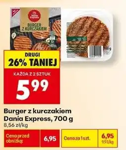 Biedronka Burger z kurczakiem Dania Express oferta