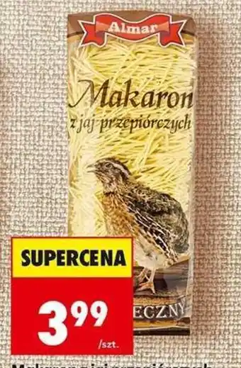 Biedronka Makaron z jaj przepiórczych Almar oferta