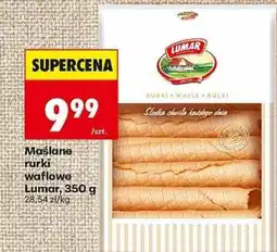 Biedronka Maślane rurki waflowe Lumar oferta