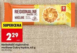 Biedronka Herbatniki regionalne maślane Cukry Nyskie oferta
