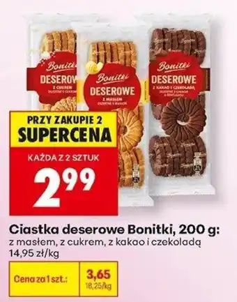 Biedronka Ciastka deserowe Bonitki oferta
