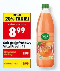 Biedronka Sok grejpfrutowy Vital Fresh oferta