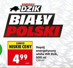 Biedronka Napój energetyczny white WK Dzik oferta