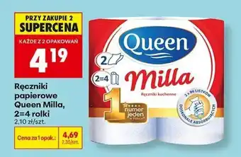 Biedronka Ręczniki papierowe Queen Milla oferta