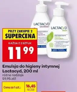 Biedronka Emulsja do higieny intymnej Lactacyd oferta
