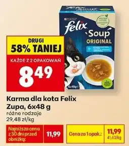 Biedronka Karma dla kota Felix Zupa oferta