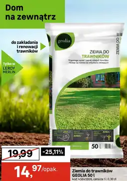Leroy Merlin Ziemia do trawników GEOLIA oferta