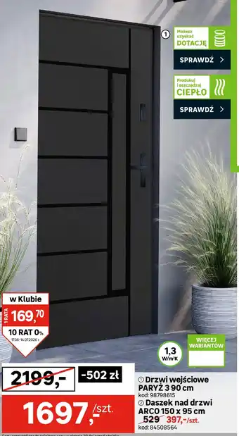 Leroy Merlin Drzwi wejściowe PARYŻ oferta