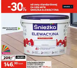 Leroy Merlin Farba fasadowa ŚNIEŻKA ELEWACYJNA biała oferta