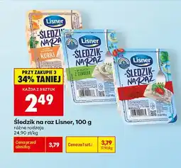 Biedronka Śledzik na raz Lisner z kurkami oferta