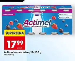 Biedronka Napój jogurtowy Actimel owoce leśne 12-pak oferta