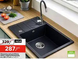 Leroy Merlin Zlewozmywak granitowy HACK z baterią elastyczną oferta