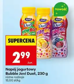 Biedronka Napój jogurtowy Bubble Jovi Duet o smaku truskawkowym oferta